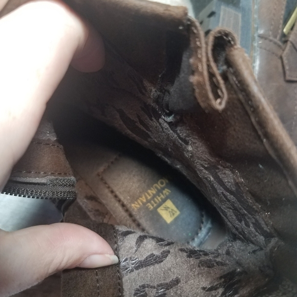 White Mountain Carlin Brown Ankle Bootie Boots Camo Size 6.5 - Picture 9 of 10